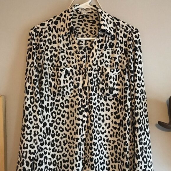 Express Portofino shirt Leopard Print - Picture 2 of 3